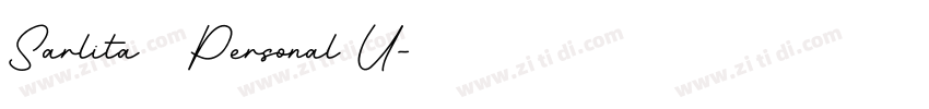 Sarlita   Personal U字体转换